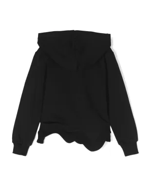 Moschino Kids アシンメトリック ロゴプリント フーディ - サムネイル2