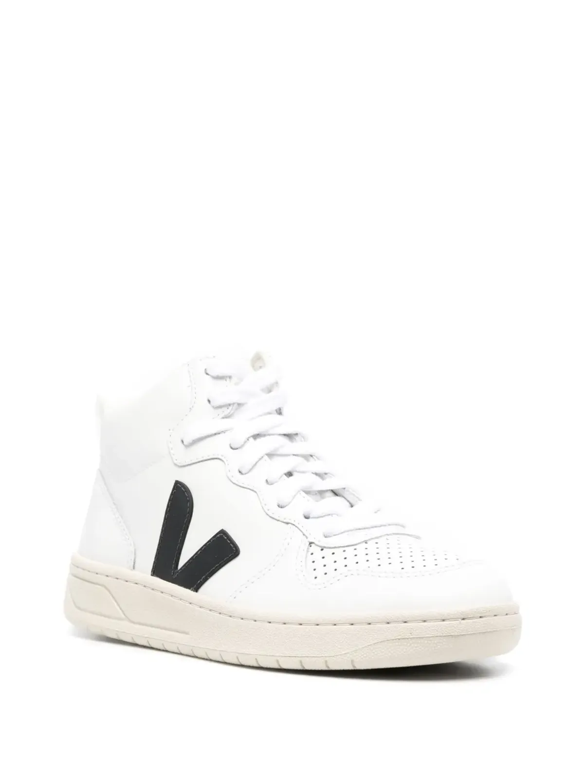 VEJA V-10 ハイトップ レザー スニーカー - 画像2