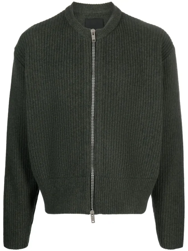Givenchy Givenchy ジップアップ ウール カーディガン - Greenの商品画像