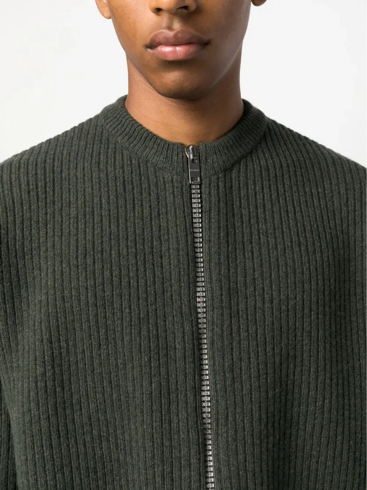 Givenchy ジップアップ ウール カーディガン - Green - 画像5