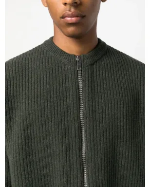 Givenchy ジップアップ ウール カーディガン - Green - サムネイル5