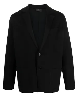 Brioni シングルブレスト ジャージー ブレザー（ブラック） - サムネイル1