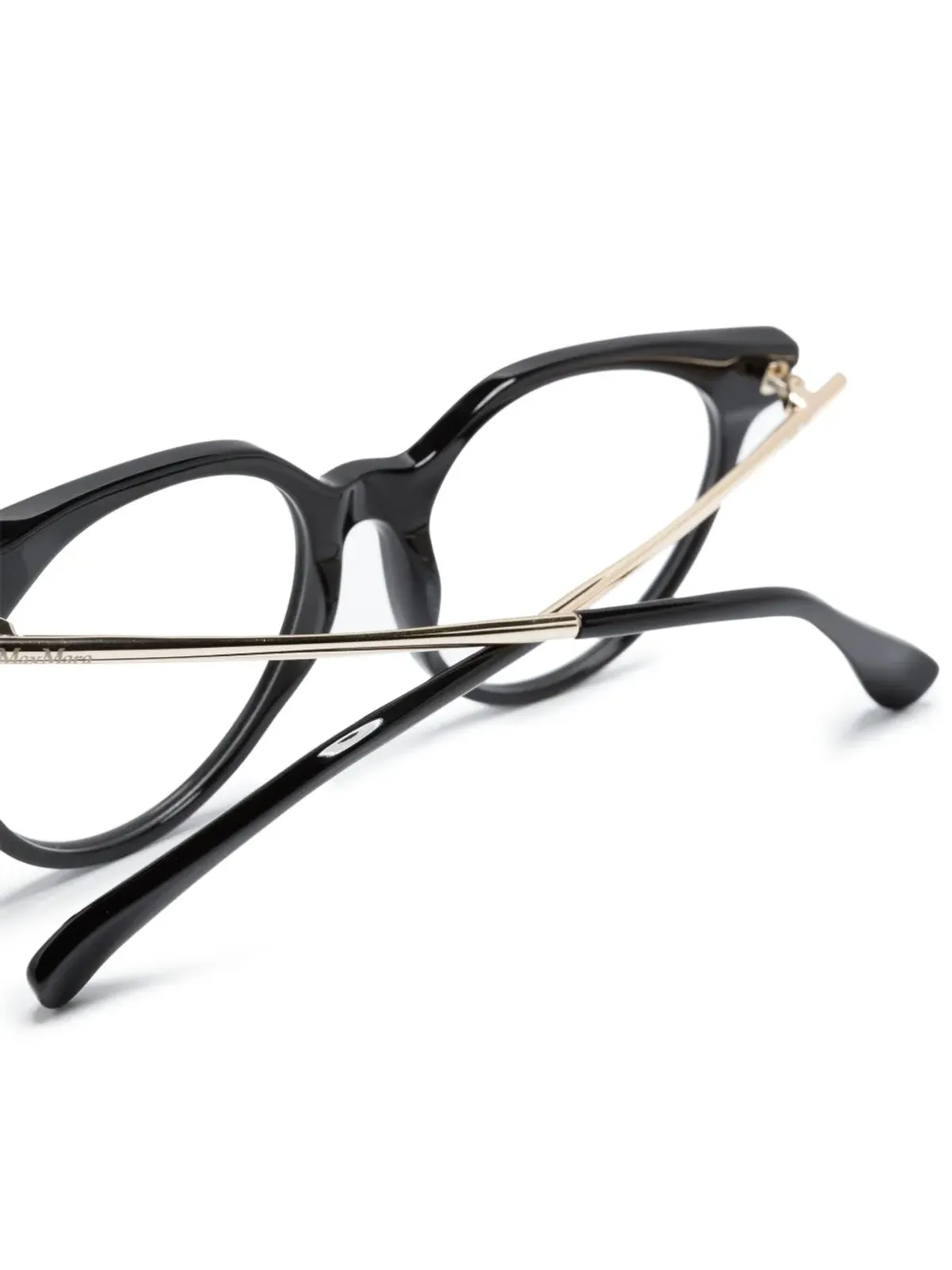 Max Mara Eyewear ラウンドフレーム眼鏡 - ブラック - 画像3