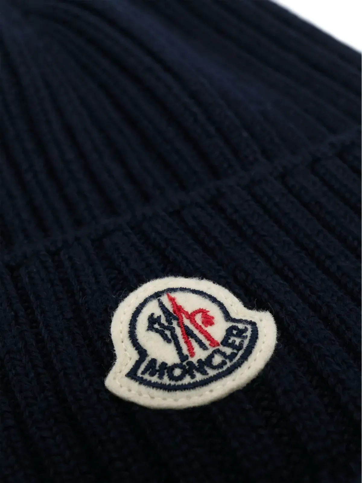 Moncler Enfant ロゴパッチ付きビーニーハット - 画像2