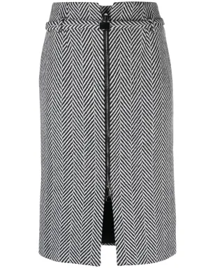 TOM FORD チェブロン柄ミディ丈ペンシルスカート - サムネイル1