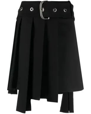 Off-White ベルト付きプリーツミニスカート - サムネイル1