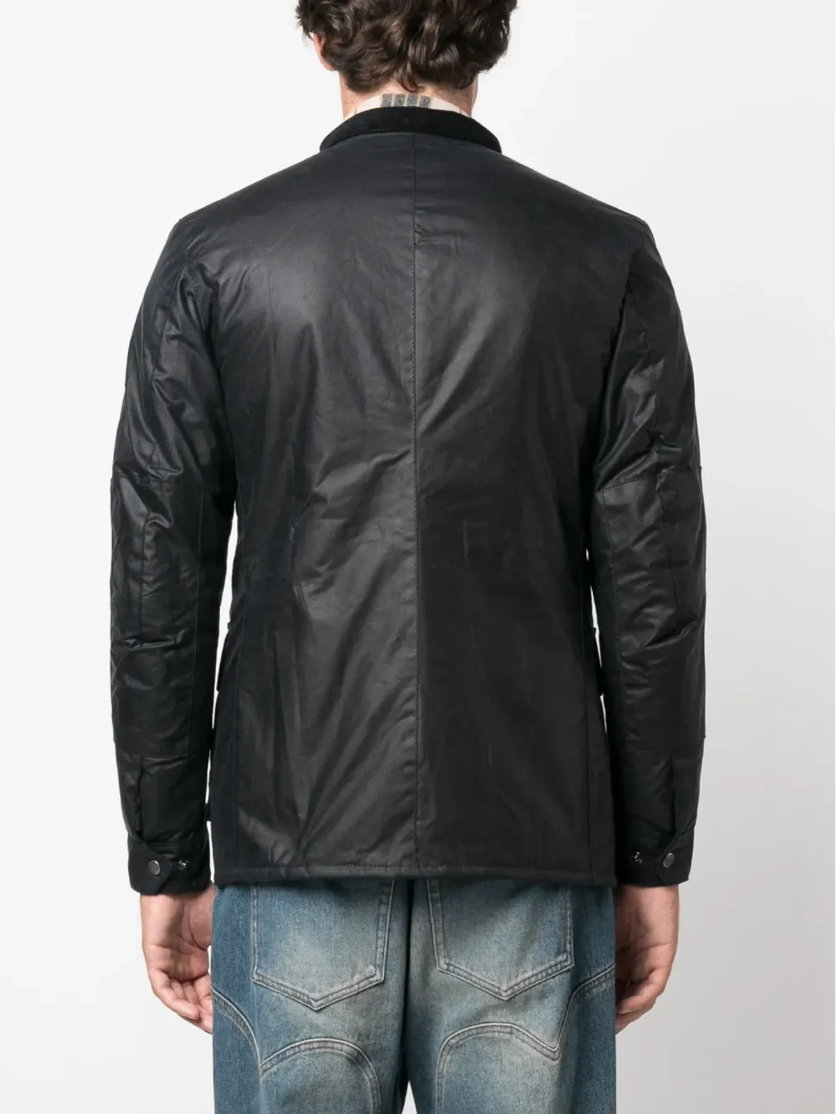 Barbour International デュード・ワックスド・ミリタリージャケット - 画像4