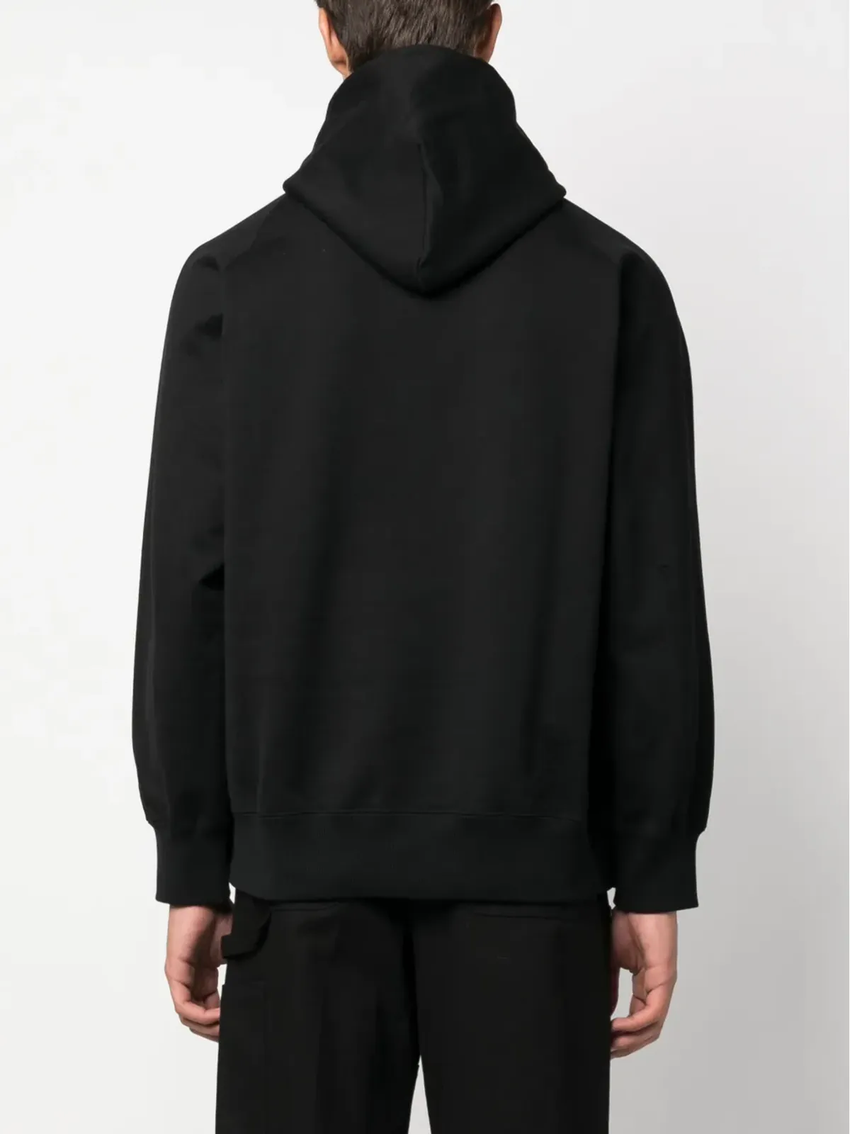 sacai コットン ドローストリング フード付きパーカー - 画像4