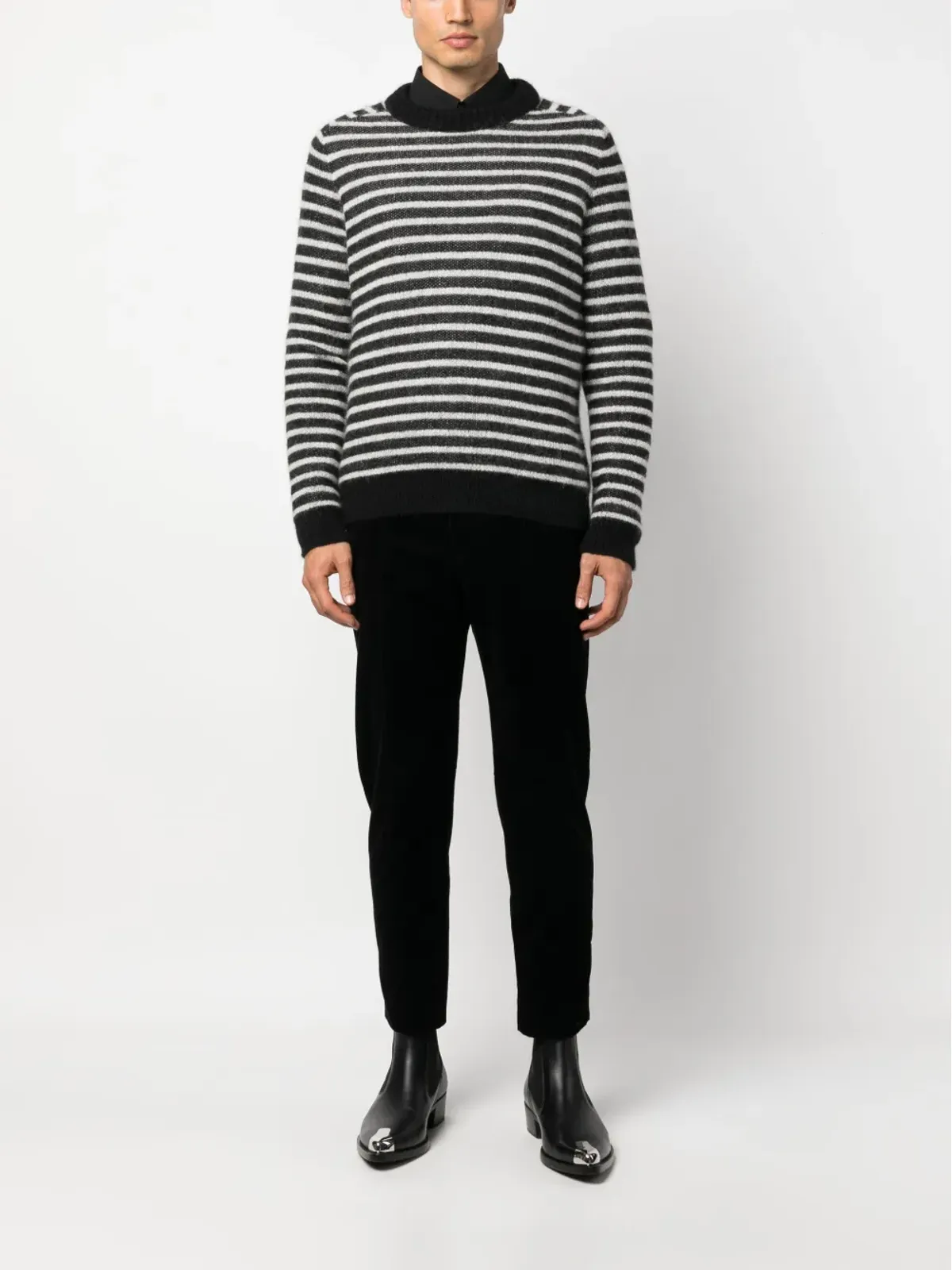 Balmain テーパードレッグ クロップドパンツ - 画像2