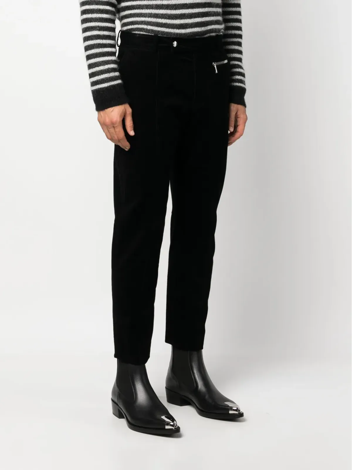 Balmain テーパードレッグ クロップドパンツ - 画像3