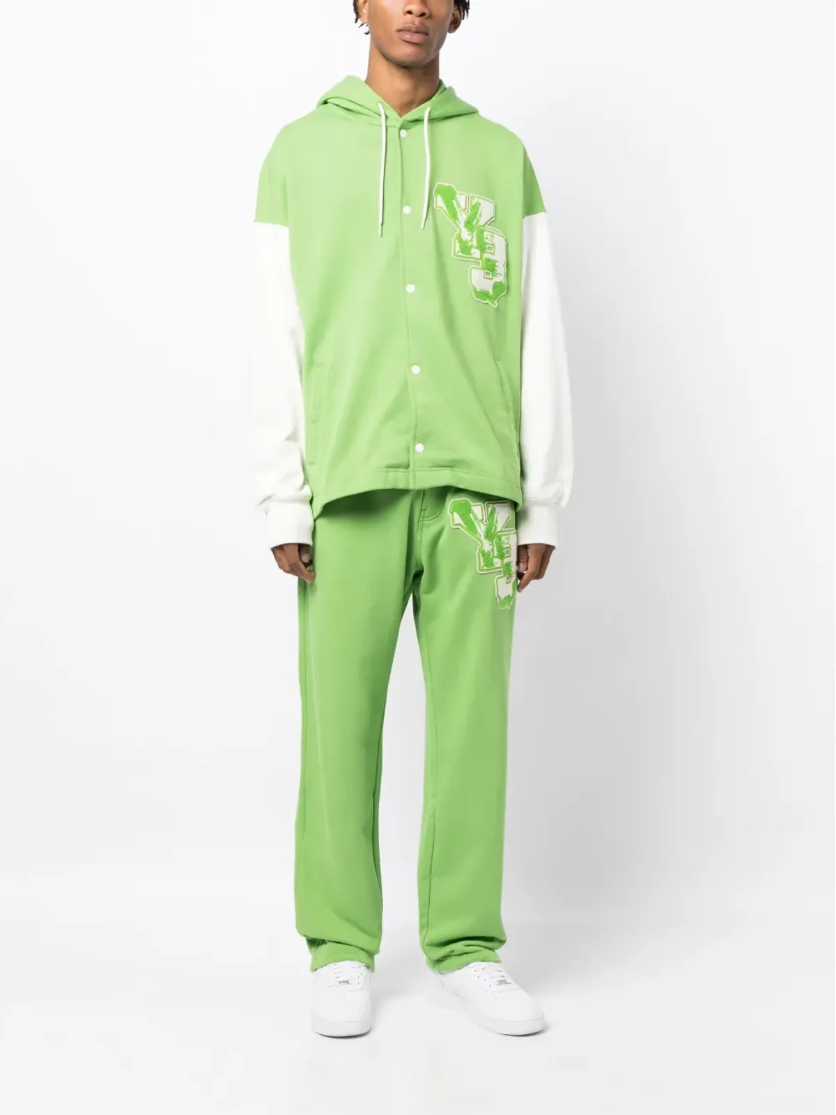 Y-3 GFX FT ロゴパッチ コットン トラックパンツ - 画像2