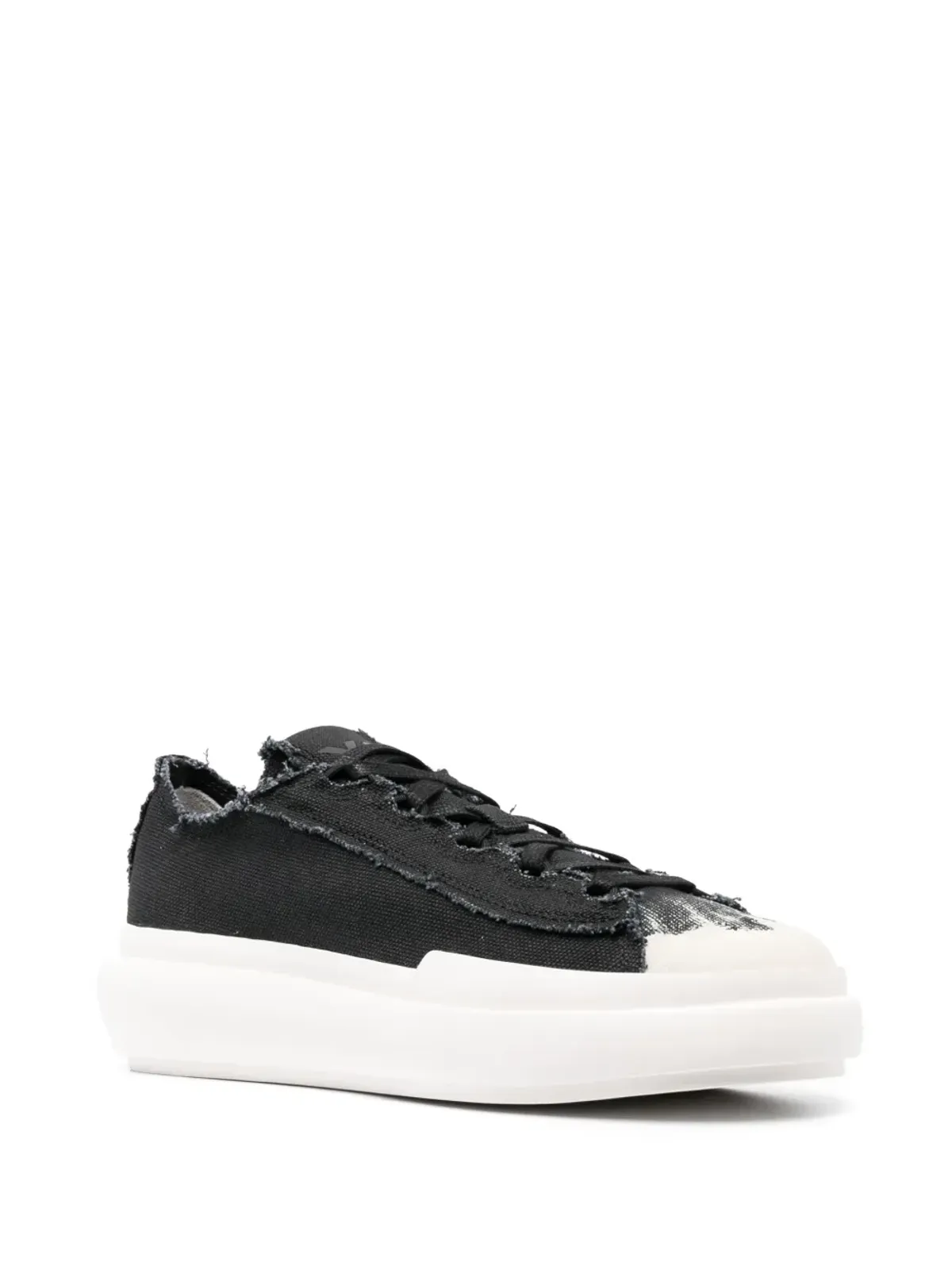 Y-3 Nizza Low キャンバススニーカー - ブラック - 画像2