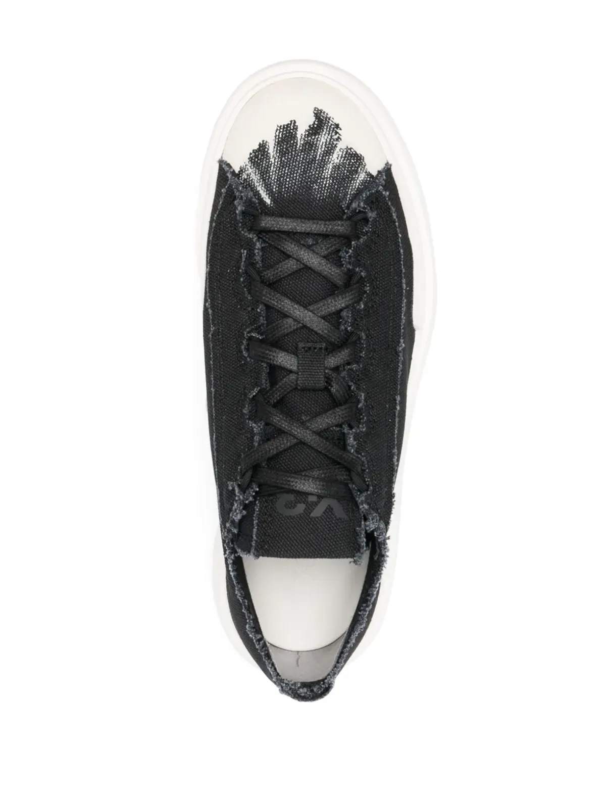 Y-3 Nizza Low キャンバススニーカー - ブラック - 画像4