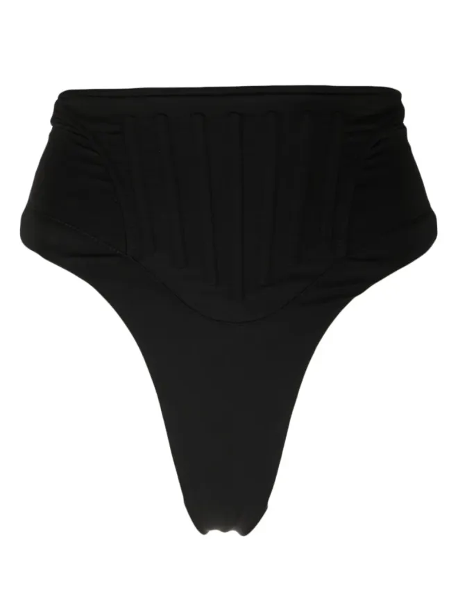 Mugler Mugler コルセット風ハイウエストビキニボトムの商品画像