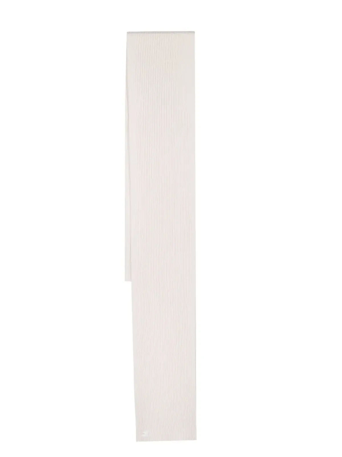 Courrèges ロゴパッチ付きリブ編みスカーフ - 画像1