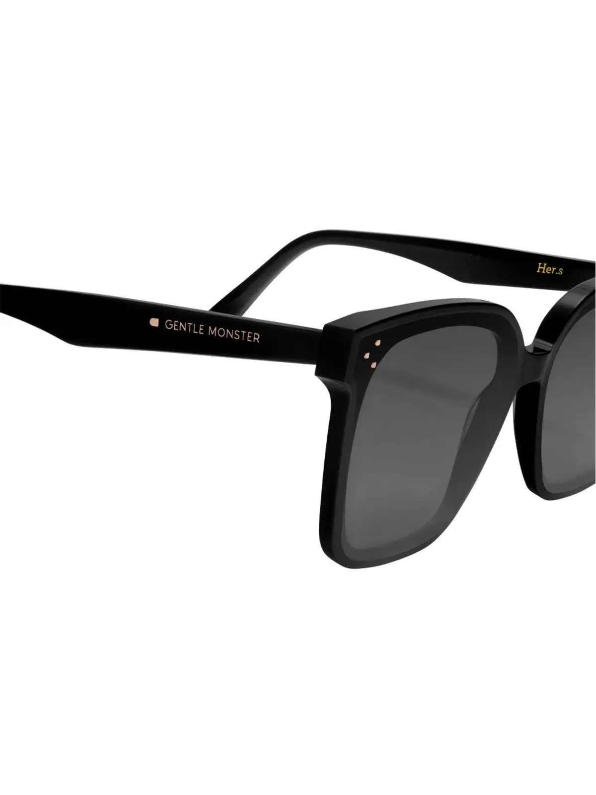 Gentle Monster Her 01 small square-frame sunglasses - Black - 画像3
