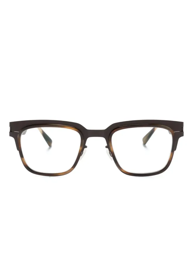 Mykita Mykita Raymond レクタングルフレーム眼鏡 - ブラウンの商品画像