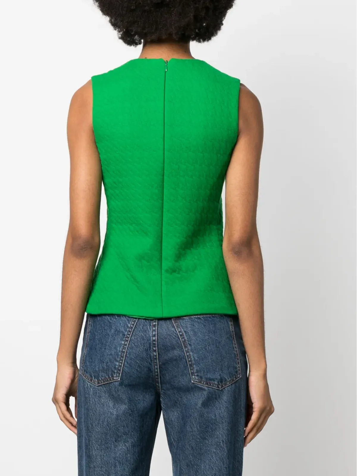 Christian Dior ビンテージ 千鳥格子 ノースリーブトップ - 画像4