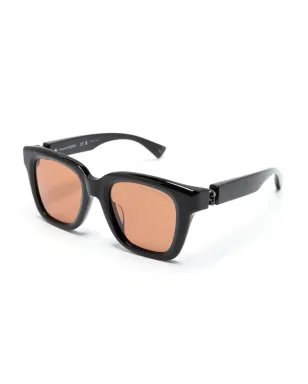 Alexander McQueen Eyewear スカルアップリケ付きスクエアフレームサングラス - サムネイル2