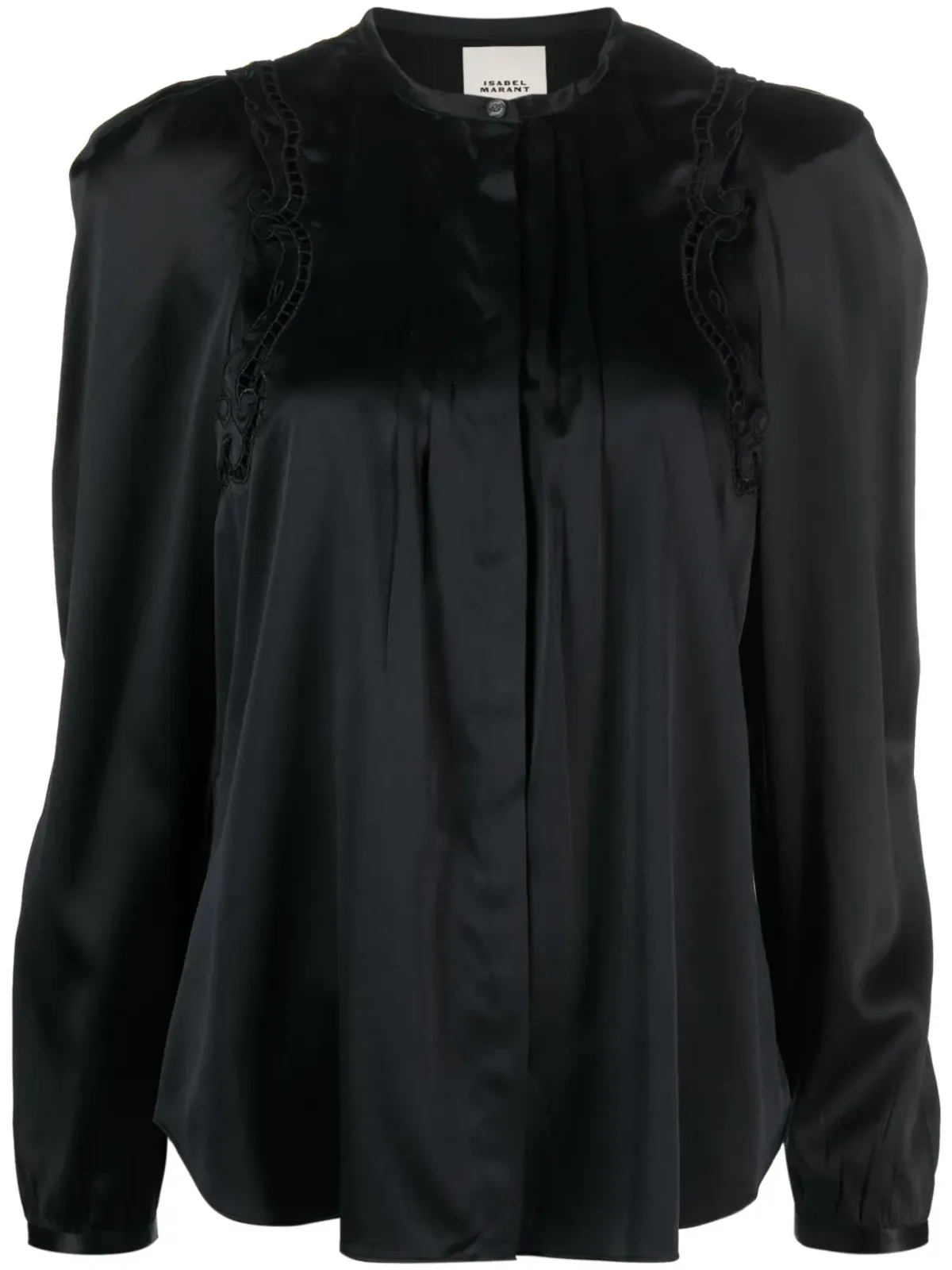 ISABEL MARANT Joanea プリーツ ブラウス - ブラック - 画像1