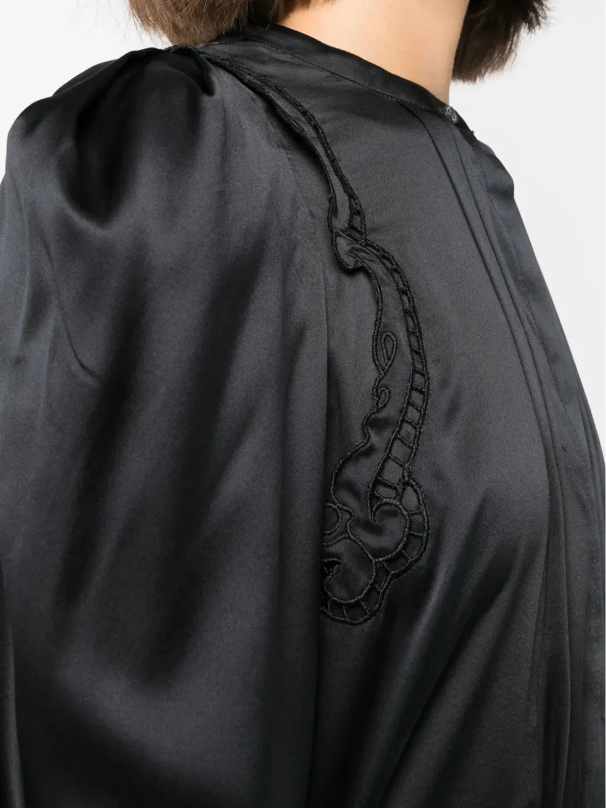 ISABEL MARANT Joanea プリーツ ブラウス - ブラック - 画像5
