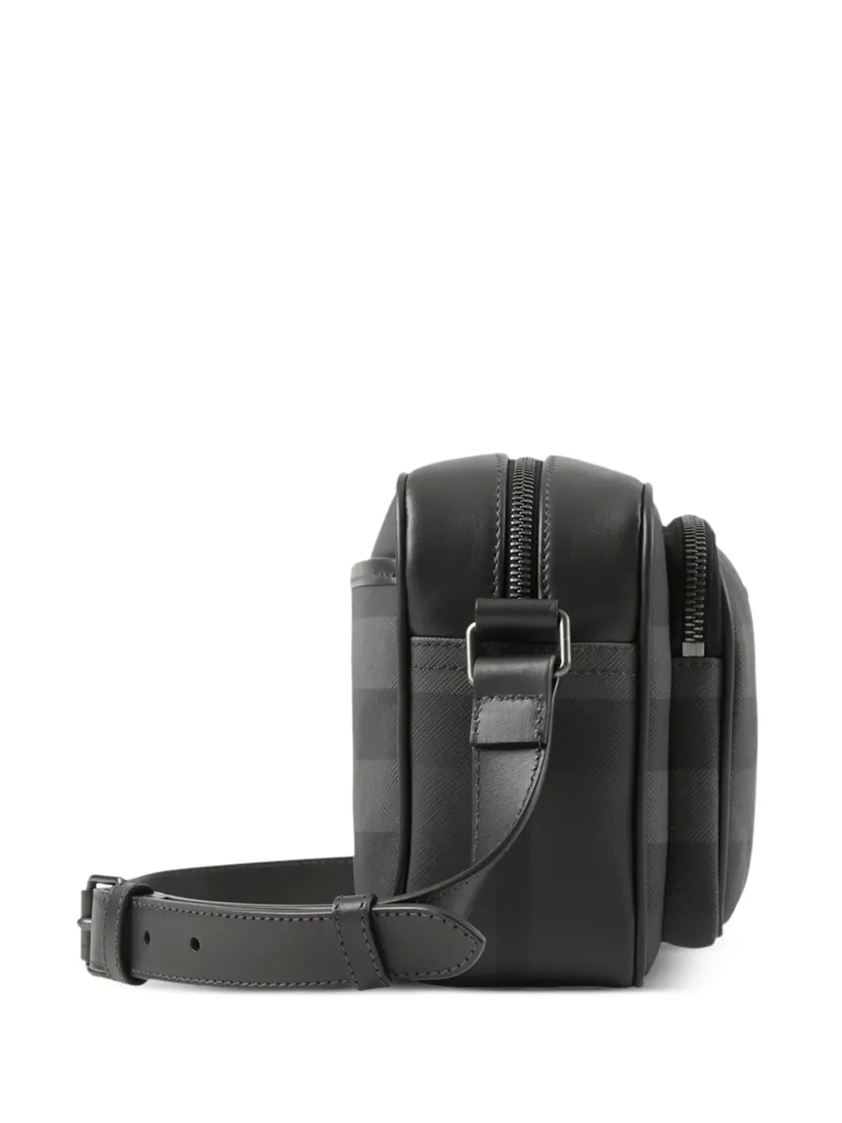 Burberry パディ レザー メッセンジャーバッグ グレー - 画像5