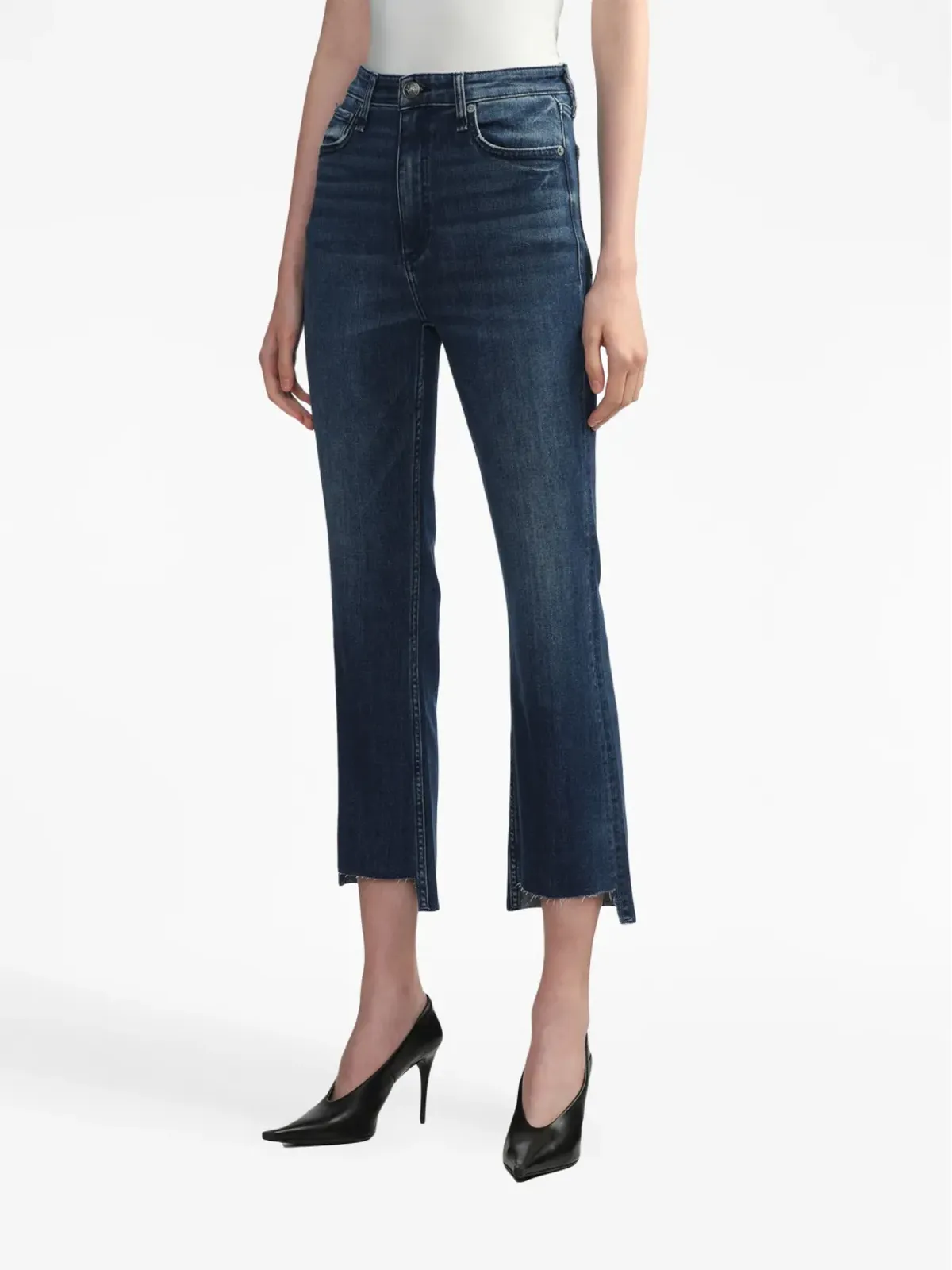 rag & bone ハイライズクロップドジーンズ - 画像3