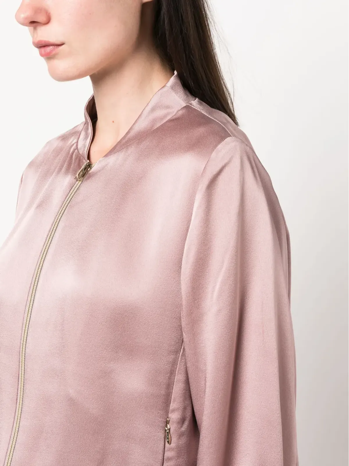 Herno Resort ジップアップ ボンバー ジャケット - ピンク - 画像5