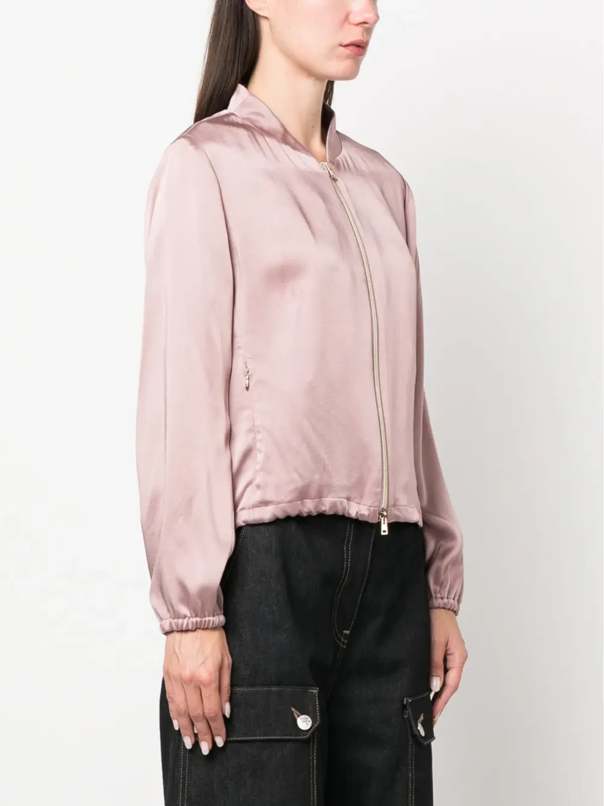Herno Resort ジップアップ ボンバー ジャケット - ピンク - 画像3