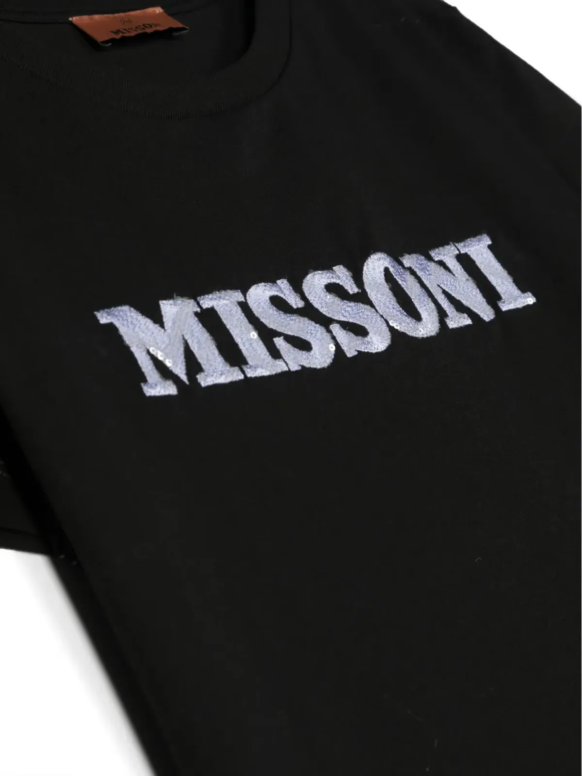Missoni Kids ロゴ刺繍コットンTシャツ - 画像3