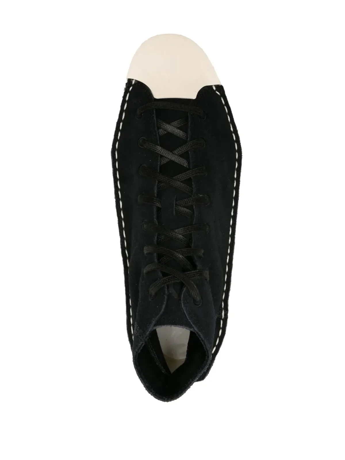 Y-3 レースアッププラットフォームスニーカー - ブラック - 画像4