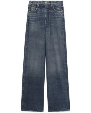 rag & bone ミッドライズ・ワイドレッグジーンズ - ブルー - サムネイル1
