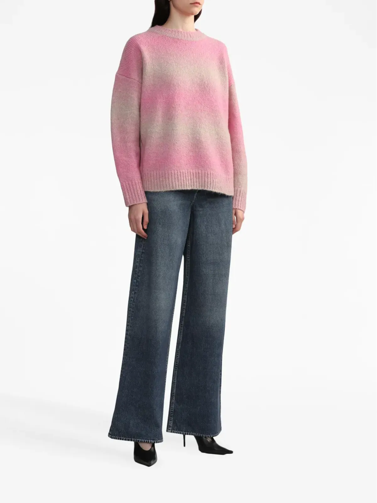 rag & bone ミッドライズ・ワイドレッグジーンズ - ブルー - 画像2