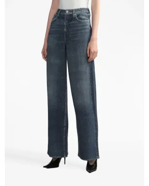 rag & bone ミッドライズ・ワイドレッグジーンズ - ブルー - サムネイル3