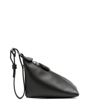 Courrèges One Nano leather wallet - Black - サムネイル2