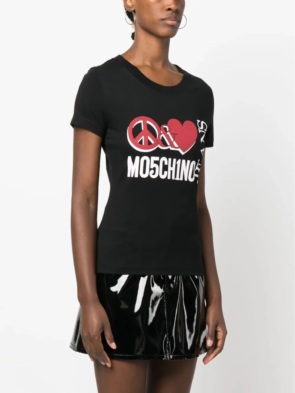 MOSCHINO JEANS グラフィック ロゴプリント Tシャツ - 画像3