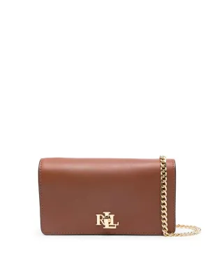 Lauren Ralph Lauren ロゴ入りレザークロスボディバッグ - ブラウン - サムネイル1