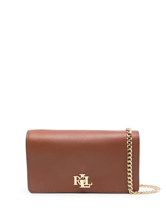 Lauren Ralph Lauren Lauren Ralph Lauren ロゴ入りレザークロスボディバッグ - ブラウンの商品画像