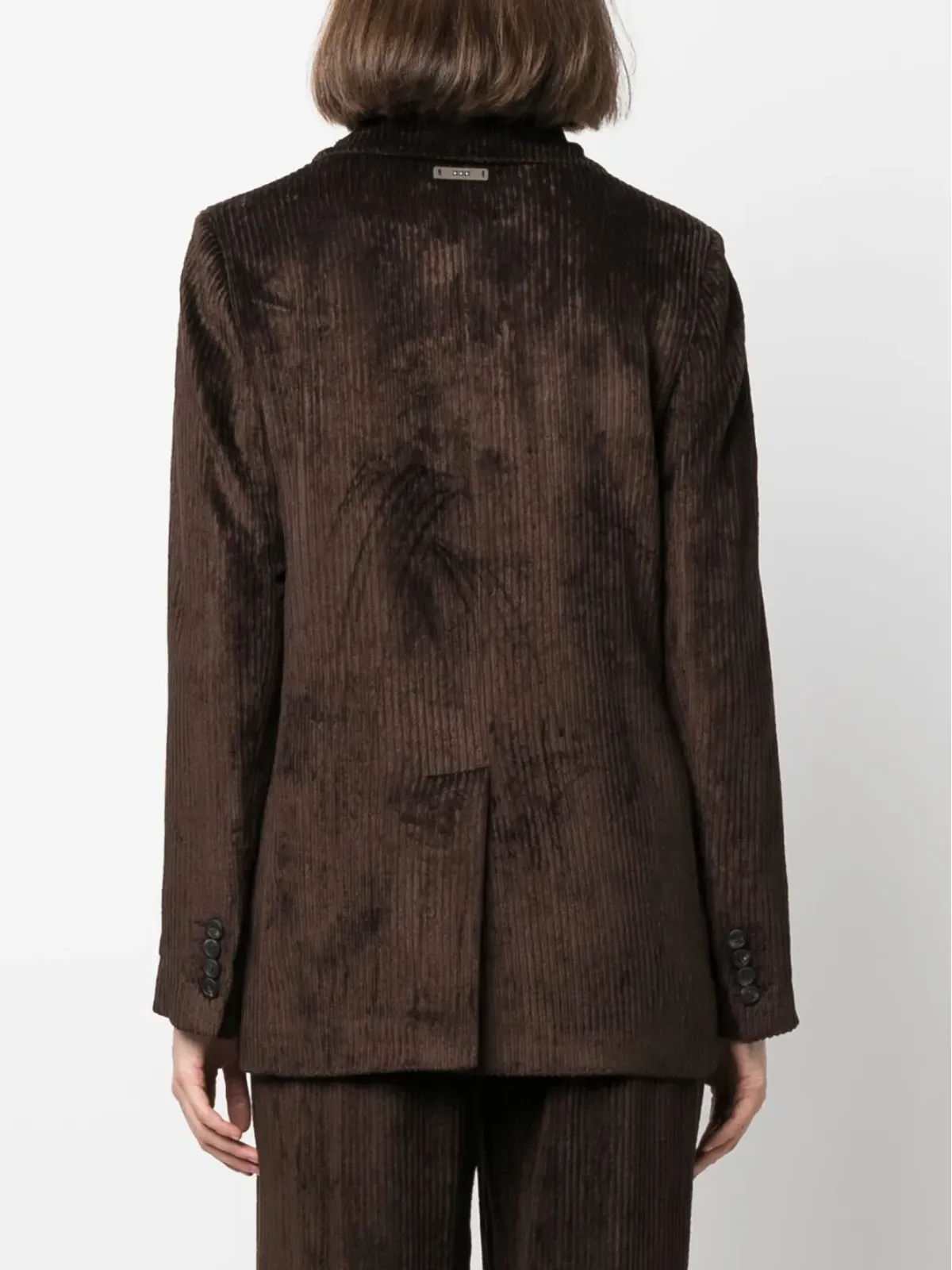 Peserico tailored corduroy single-brested blazer - 画像4