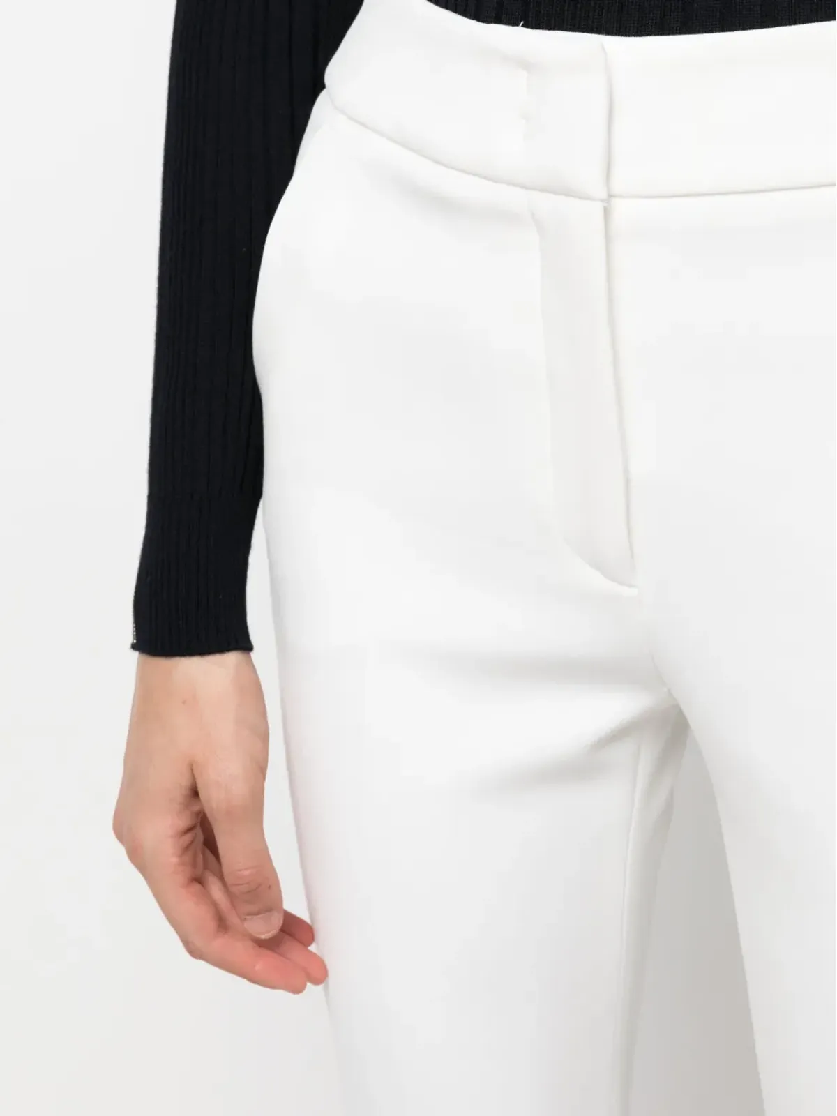 Peserico ハイウエストストレートパンツ - White - 画像5