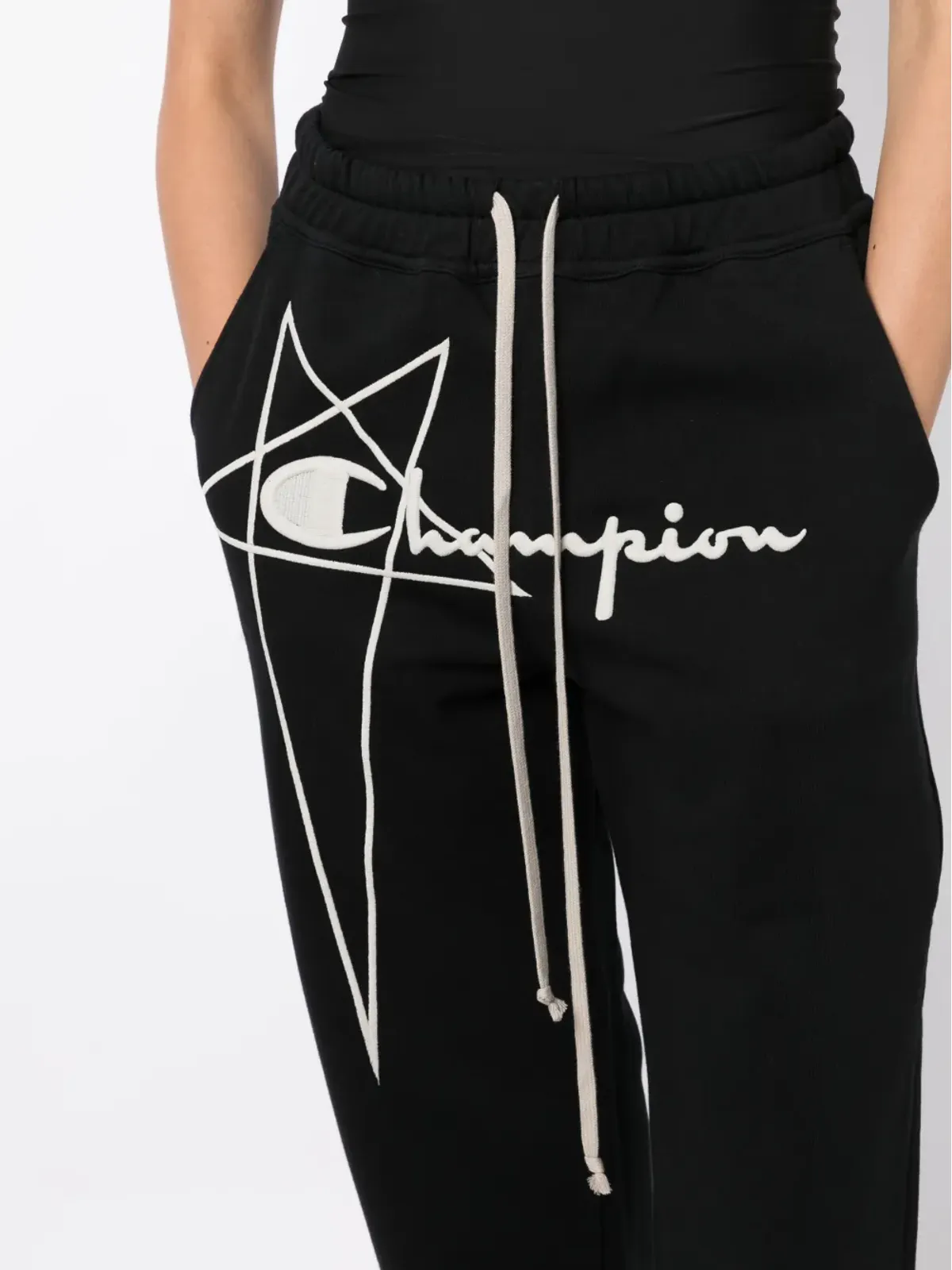 Rick Owens X Champion ロゴ刺繍トラックパンツ - 画像5