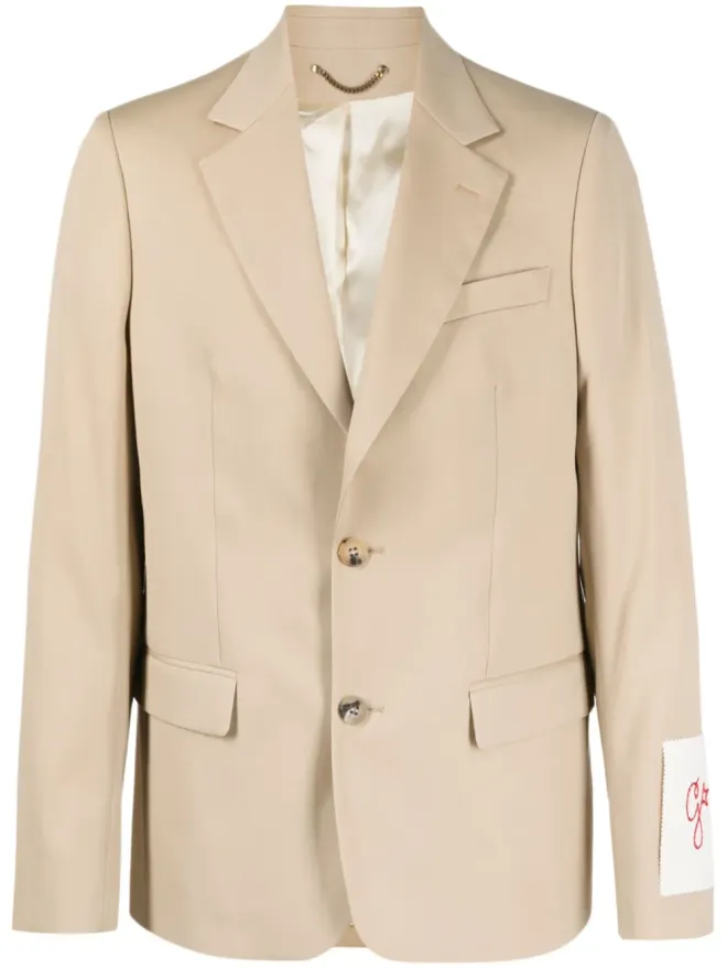 Golden Goose Golden Goose ロゴパッチ付き ヴァージンウール ブレザーの商品画像