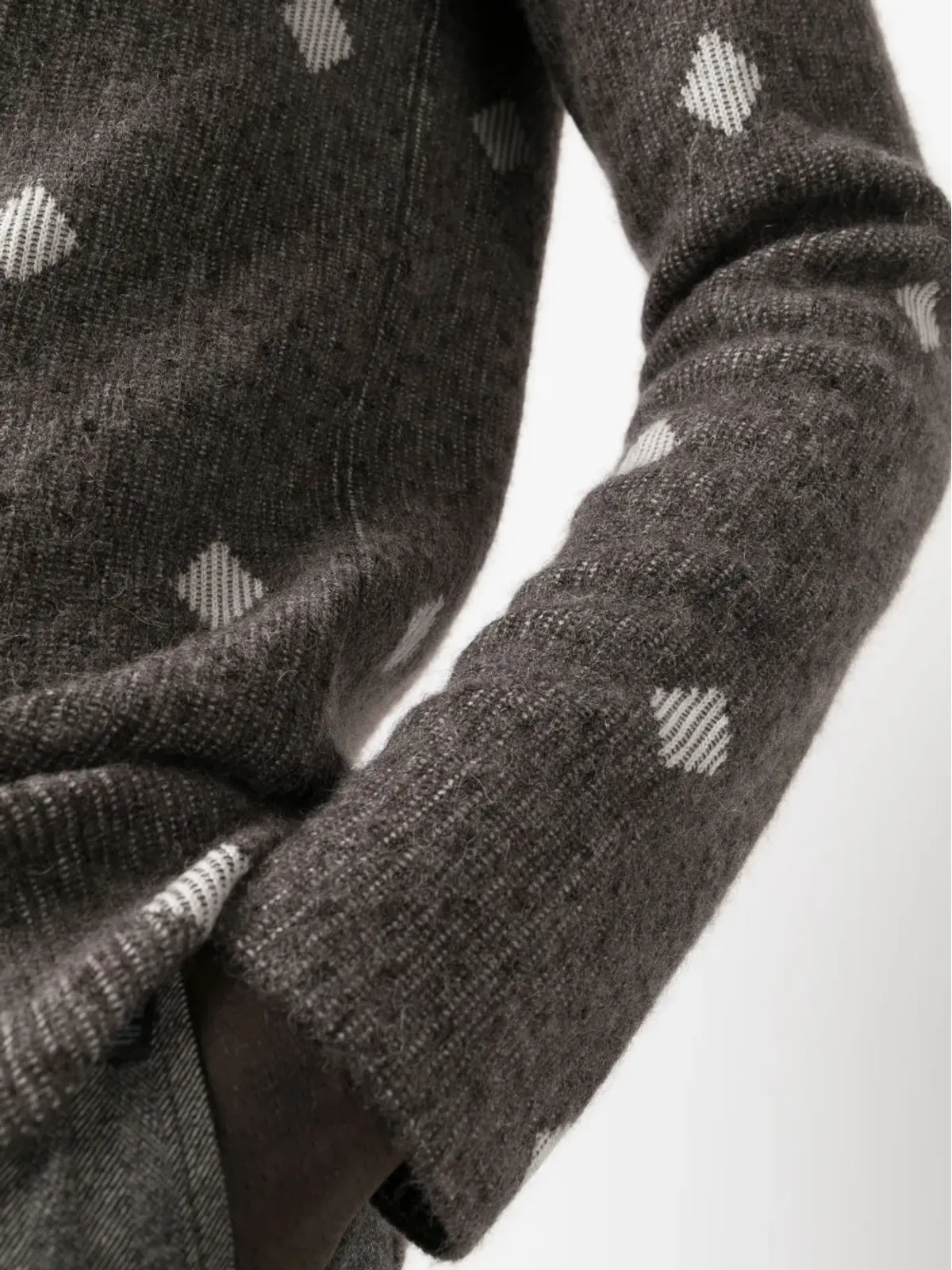 Giorgio Armani ダイヤモンドジャカード クルーネック ジャンパー - 画像5