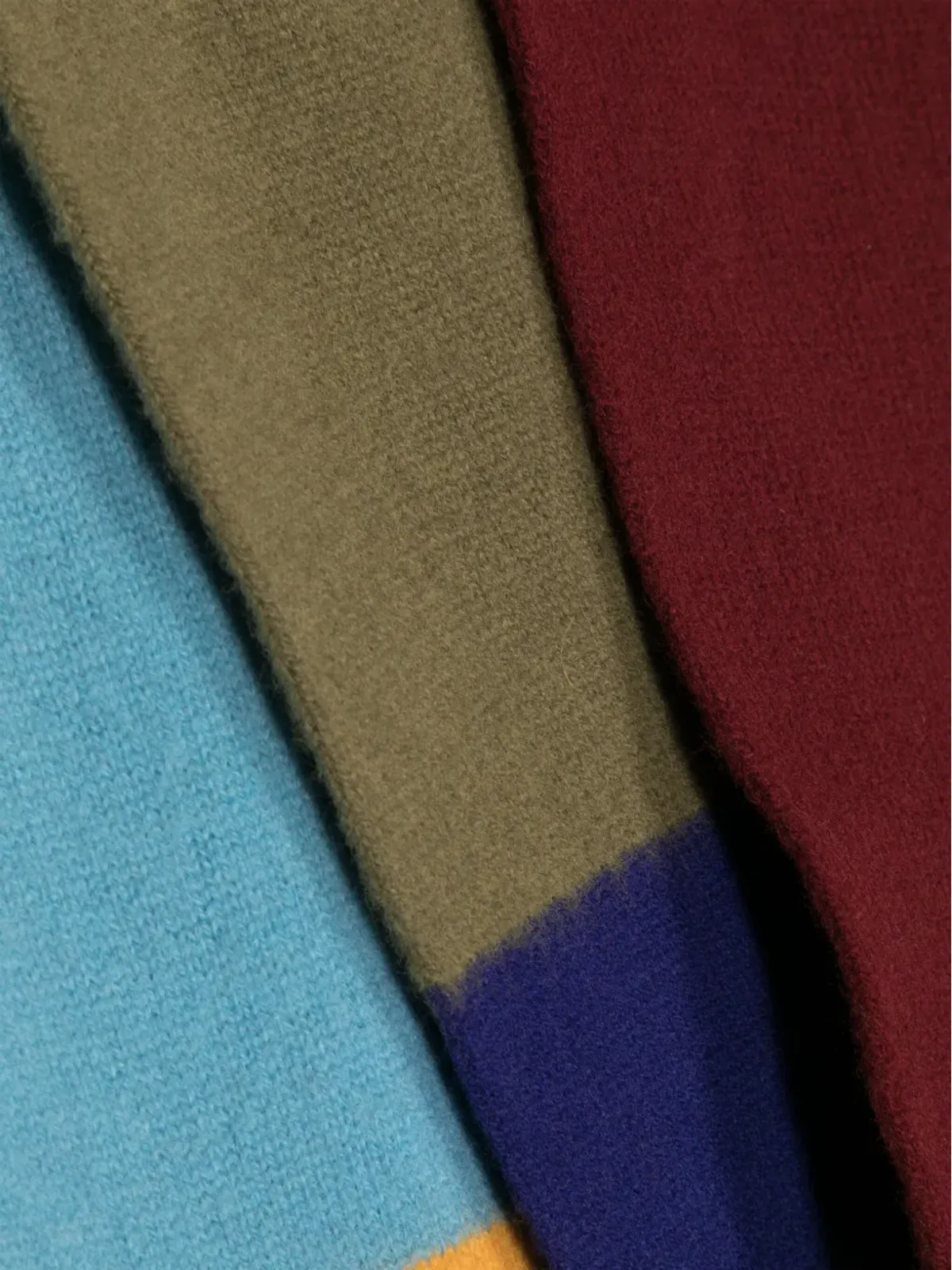 Pringle of Scotland ストライプラムスウールスカーフ - Multicolour - 画像2