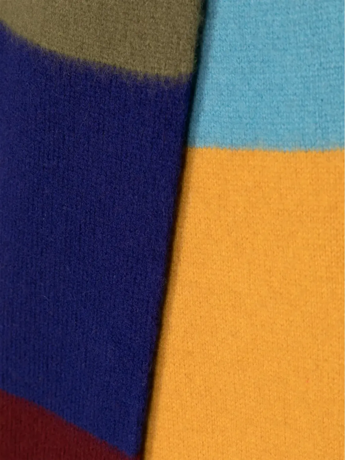 Pringle of Scotland ストライプラムスウールスカーフ - Multicolour - 画像3