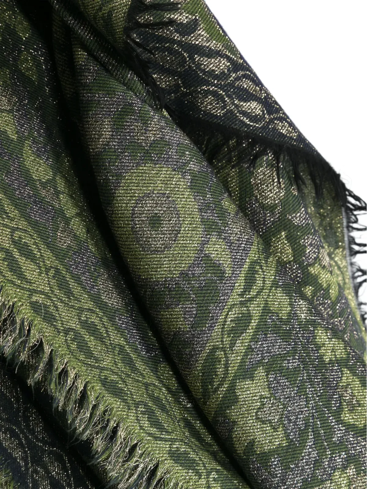 Saint Laurent ビンテージ 1980年代 花柄ジャカード スカーフ - 画像3