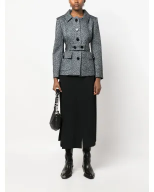 Givenchy Pre-Owned 4Gパターン ベルト付きジャケット ブルー - サムネイル2