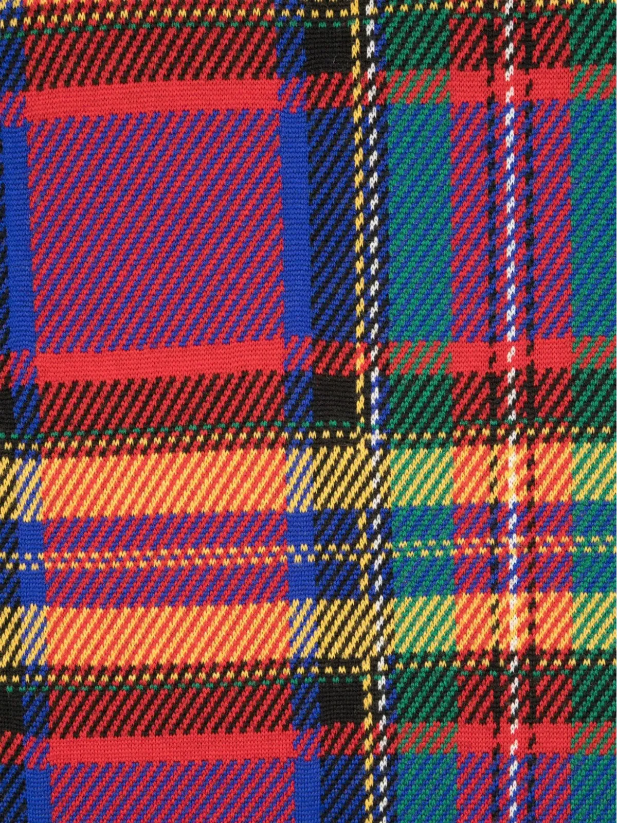 Saint Laurent Pre-Owned 1980年代 タータンチェック ウール スカーフ - 画像2