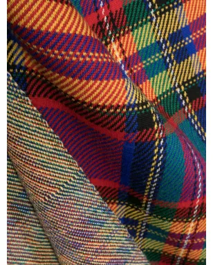 Saint Laurent Pre-Owned 1980年代 タータンチェック ウール スカーフ - サムネイル3