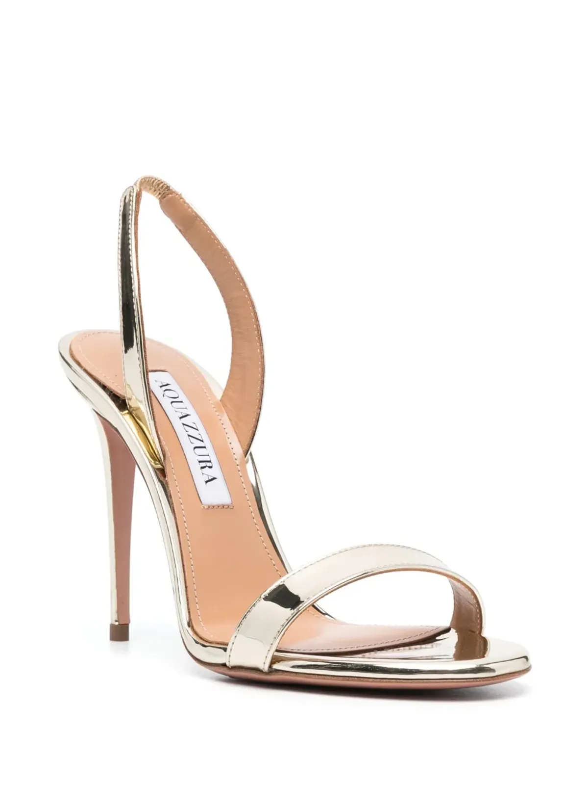 Aquazzura So Nude 110mm slingback sandals - Gold - 画像2